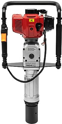 kangten 2-Takt Benzin Pfahlramme Handramme 2.3PS T Pfostenramme Zaunpfahlramme Zaun 52CC Rammgerät für Gartenzaun