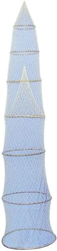 Deko Fischreuse Reuse 230 cm lang mit 7 Ringen für die Maritime Dekoration Innenraum