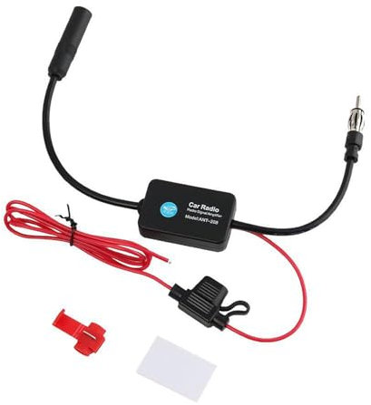 Bohaner Autoradio Antennenverstärker 12V KFZ Universal Auto Radio Antennenverstärker AM/FM Antenne Signal Verstärker Signal Booster