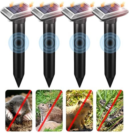 Katzen Solar Maulwurfschreck, Wühlmausabwehr,Maulwurfvertreiber,Schlagenabwehr,Eidechsenabwehr,Maulwurfvertreiber,Schlagenabwehr -Abwehrmittel