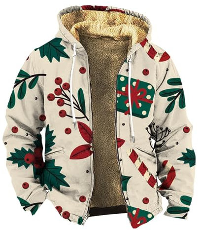 SRZYMJ Mantel Herren Winter Dickes Flauschfutter Wintermantel Parka Übergangsjacke Sportlich Freizeitjacke Outdoorjacke Winter Funktionsjacke Softshelljacke Sweatjacke Steppjacke Fleecejacke