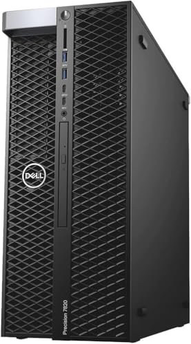 Dell Precision T7820 Workstation - Core Xeon Silver 4112, 32GB RAM, 500GB SSD + 1TB HDD, Dedicated Graphics, Wi-Fi, Win 11 Pro (Renewed)