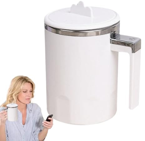 Auto Stirring Cup | Electric Automatic Mix Tool for Milk Coffee,Portable Travel Stir Tool, Rotating Drink Blender Cups for Offices, Travel
