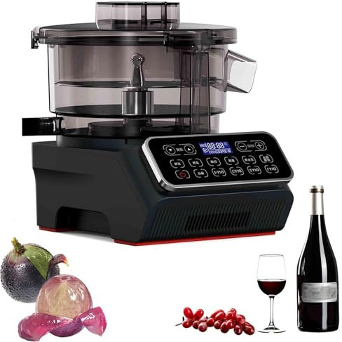 Peeler comerciales de Tomates Cherry, máquina de pelado de UVA eléctrica de 25 W, Cabezal de Corte de 5 Cuchillas, diámetro de la Cuchilla 207.6 mm, 6 velocidades Ajustables para fábrica