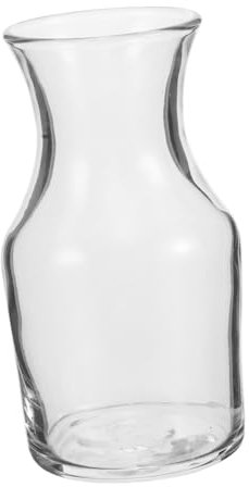 GRIRIW Decanter per Vino Monodose in Vetro Capacità 122ml Design Bocca Piatta Elegante Facile da Pulire per Uso Domestico e Ristoranti