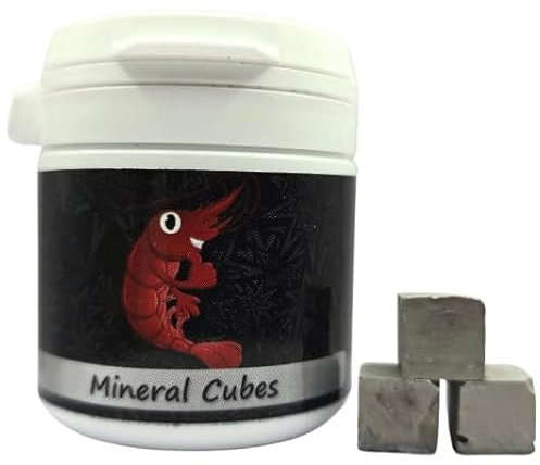 Schmitt Aquaristik Black Mineral Cubes - 30 Stück - Mineralien für Garnelen, Krebse und Schnecken