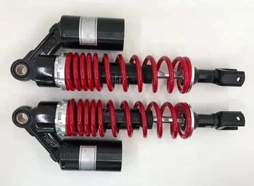Absorber Suspension Universal 13.5 340mm Motorcycle Shock Absorbers Suspension Clamp For Suzuki For Kawasaki Scooter ATV Quad Black +red Motorcycle Damping Device