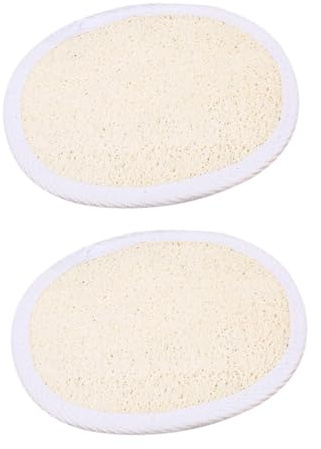 WEKADRIN 2 piezas Esponja Exfoliante Natural con Cuerda Estropajo Luffa para Ducha Limpiador Corporal y para y