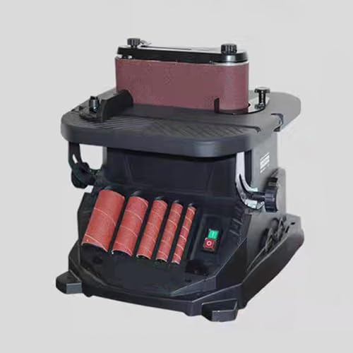 Levigatrice a nastro da banco, lucidatrice industriale per la lavorazione del legno per superfici curve, perfetta per finiture di precisione e progetti di lavorazione del legno
