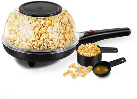 Popcorn Popper Elektrisk popcornmaskin Hushållsautomatisk varmluftspopcornmaskin Pannkaka- och fruktmaskin popcornmaskin