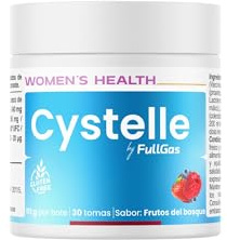 FullGas Cystelle Frutos del Bosque 111g | Fórmula para la Cistitis con D-Manosa, Arándano Rojo, Probióticos, Lactoferrina, Quercetina y Vitaminas C y D | Sin Gluten