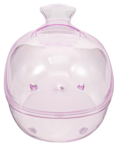 Generisch Hamsterbadewanne in Lavendel aus Kunststoff Praktische mit Vertieftem Design Sandbad und Kleintier Toilette für Kleine Haustiere als Rennmaus Badeschale