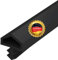 Gedotec Zugluftstopper für Zimmertür M 680 | 1 Rolle - Türrahmen Dichtung | Länge: 25 m | Falzbreite: 12 mm | Türdichtung Kunststoff TPE weich PVC schwarz | zum Abdichten von Türen | Türgummi