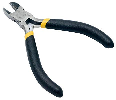 BE-TOOL Cortador lateral de 11,4 cm, cortador de cuerda compacto diagonal, alicates de corte para joyas pequeñas de alambre (paquete de 2)