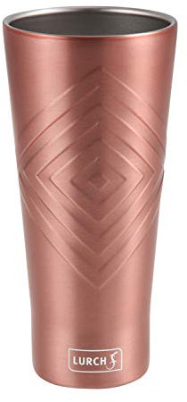 Lurch 240996 Isolierbecher / Thermobecher THE ONE für heiße und kalte Getränke aus doppelwandigem Edelstahl Variation, 1 Stück (1er Pack)