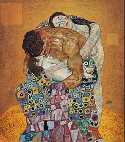 YSCOLOR Diamant Painting Künstlerische Diamant Malerei Kreuzstich Glückliche Familie DIY Diamant Stickerei Klimt Malerei 3D Mosaik Bild Perlenstickerei Handwerk Kits 30X40cm