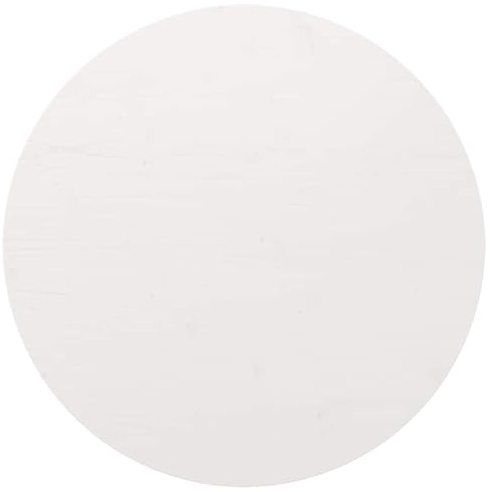 vidaXL Piano Tavolo Bianco Ø90x2,5 cm in Legno Massello di Pino