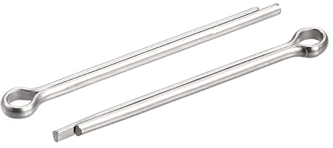 sourcing map 60 Stück Splintstift Geteilter Splint Befestigung Edelstahl Clip Sicherungssplinte für Automobil Mechanik 2,5 mm x 40 mm