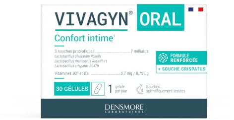 Densmore - VIVAGYN Probiotiques Flore Intime - Lactobacillus - Cure 1 mois