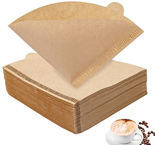 200 Pcs Coffee Filters, Disposable Coffee Papers Filters Size 01, Unbleached Filter Papers Pour Over Coffee Filter Papers