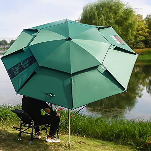 Genießen Sie die Natur bequem mit einem leichten und tragbaren Strandschirm in Grau, 2,6 m/8,5 Fuß
