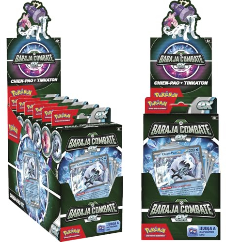 Bandai - Juego de Cartas Pokémon TCG: Ex Battle Deck Chien-Pao o Tinkaton - Modelo Aleatorio - 1 Unidad - Poderoso Pokémon ex Batalla por la Victoria - Español