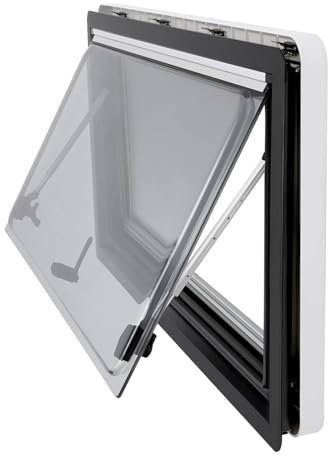 FANYING Wohnmobilfenster, Seitenfenster, Außenschiebefenster für Wohnmobil, mit Schiebedach und Moskitonetz, für Wohnmobilanhänger und Wohnwagen,600 * 600mm