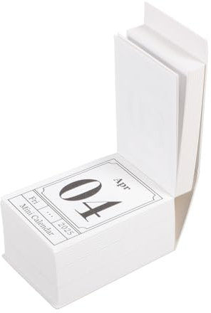 VILLCASE 1 Retro-Minikalender bürobedarf bürodekoration wandkalender schreibtischdeko 2025-Seiten-Tischkalender zum Abreißen Tageskalender abreißen Zeitplanungskalender Mini- Papier