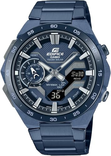 Edifice Casio Herren ECB-2200CB-2AEF Solar Clock Stainless Steel