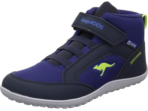 KangaROOS Unisex Kinder K-bfk Sole Mid Ev Barfussschuhe, Dk Navy Lime, 35 EU