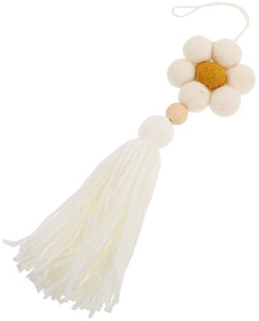 UTHCLO Hängende Wolle Blume Dekoration Handgefertigter Nordischer Stil Wandbehang Für Kinderzimmer Vielseitige Raumgestaltung Sanfte Farben Für Babytelt Und Wände