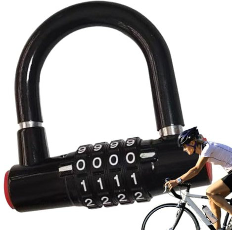 Jingyash Serrure À Code | Cadenas à Combinaison - Antivol Étanche Serrure pour Roue de Vélo Motocyclette Usage Extérieur Camping Voyage Sécurité Maison Sac à Dos Hommes Femmes