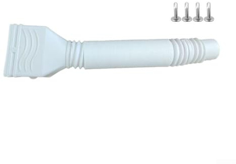 Un accessoire de jardin indispensable : l'extension de gouttière télescopique dynamique avec une portée allant jusqu'à 150 cm (blanc)