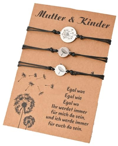 ALBERTBAND Mutter Tochter Sohn Armbänder Set Armband Schulkind Zurück Zur Schule Geschenke Erster Schultag Schmuck Geburtstagsgeschenke für Jungen und Mädchen