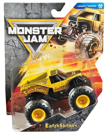 Monster Jam Earth Shaker Monster Truck, vehículo fundido a presión, escala 1:64, serie Legacy Trucks