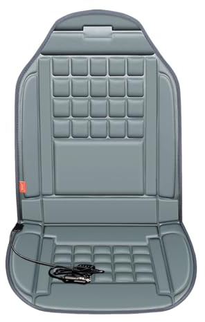 Beheizter Sitzbezug für den Winter, 1 schnelles Heizkissen, Sitzwärmer, hochwertiger Stoff, 2 Modelle, Einstellung (Grey, 99x48x2cm)