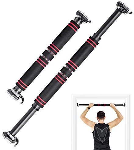 FANTASK Klimmzugstange ohne Schrauben, Reckstange für den Türrahmen bis 120KG, Türreck, Türstange 65-100 cm einstellbare Länge