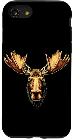 Elan Moose Elan Mâle Femelle Bois Cerf Elans Sauvages Coque pour iPhone SE (2020) / 7/8