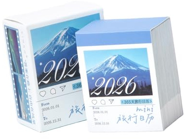 Calendario da scrivania 2026 strappabile con 365 giorni di scrittura giornaliera, leggero, portatile, per attività quotidiane e promemoria, strappabile in ufficio
