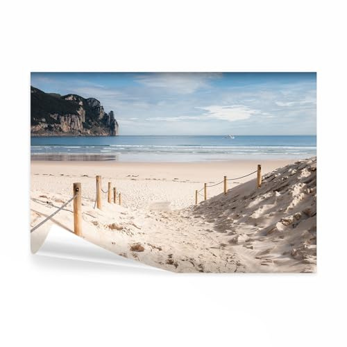 decomonkey Papier Peint Panoramique Plage Mer 350x256 cm Décoration murale | Tapisserie décorative pour chambre salon, Mer nature paysage plage l'eau, moderne