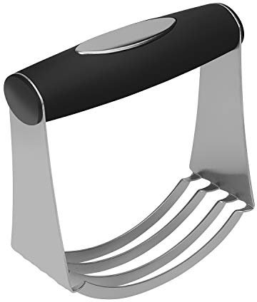 Mezclador de Harina de Acero Inoxidable con Mango Ergonómico Antideslizante Cortador de Masa para Uso Doméstico y Profesional