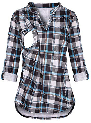 Chaconka T-shirt Maternité Manches Longues Blouse Femme