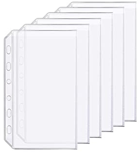 D Ringbuch-Zubehör Gestanzte Ordner-Taschen Teiler-Lineal-Registerkarte (Pocket, A7)