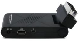 Decodificador Mini Digital Terrestre Scart DVB-T2 180° USB HDMI Full HD H265 HEVC Control Remoto 2 en 1