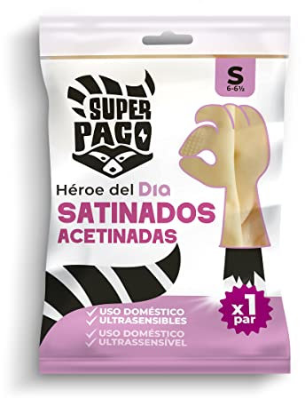 DIA SUPER PACO guantes satinados talla S bolsa 1 par