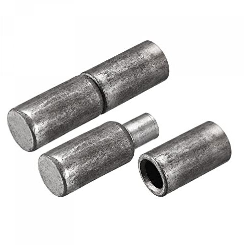 sourcing map Soldadas Barril Bisagras, 73mm x 20mm Macho a Hembra Hierro Bisagra Pasador para Metal Hogar Portón Puerta Ventana 4 Pares