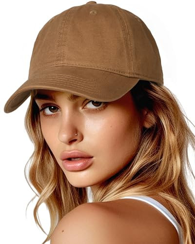 FURTALK Damen Vintage Basecap Baumwolle Verstellbare Baseball Cap