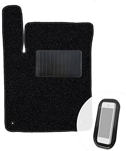 moto-MOLTICO Fahrer Fußmatte Auto Velours Fahrerseite Autoteppiche Schwarz Fahrermatte 1-teilig passend für Citroen C3 II DS3 2009-2016