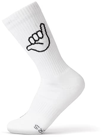 FYNGERS Sportsocken & Tennissocken mit Handzeichen | Bio-Baumwolle | Gepolsterte Sohle | Damen & Herren Gr. 36-45