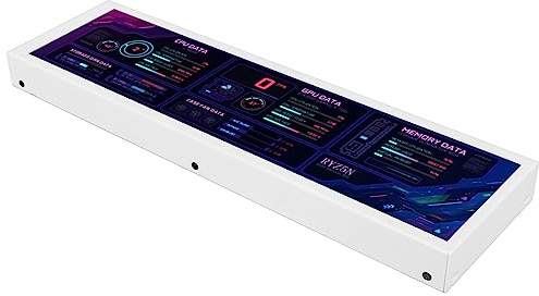 Gonetre Pantalla IPS de 8.8 pulgadas, panel de sensor de PC, monitor de temperatura de computadora de 8.8 pulgadas, 1920 x 480 60 Hz para CPU Aida64, GPU, Ssd, monitor de temperatura de datos para